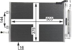 Skraplacz, klimatyzacja Mahle AC721000P