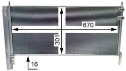 Skraplacz, klimatyzacja Mahle AC818000S