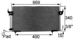 Skraplacz, klimatyzacja MAHLE AC206000S