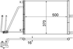 Skraplacz, klimatyzacja MAHLE AC226000S