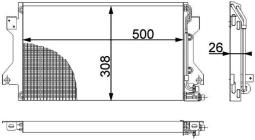 Skraplacz, klimatyzacja MAHLE AC239000P