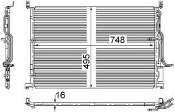 Skraplacz, klimatyzacja MAHLE AC271000S