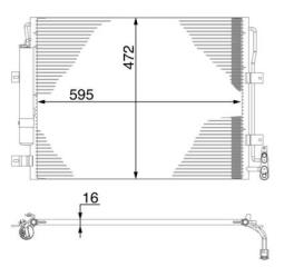 Skraplacz, klimatyzacja MAHLE AC273000S