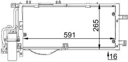 Skraplacz, klimatyzacja MAHLE AC309001S