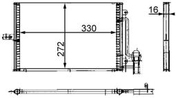 Skraplacz, klimatyzacja MAHLE AC317000S