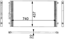 Skraplacz, klimatyzacja MAHLE AC331000S