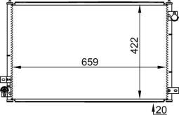 Skraplacz, klimatyzacja MAHLE AC338001S