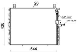 Skraplacz, klimatyzacja MAHLE AC357000S