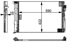 Skraplacz, klimatyzacja MAHLE AC344000P