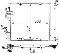 Skraplacz, klimatyzacja MAHLE AC376000S