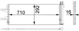 Skraplacz, klimatyzacja MAHLE AC368000P