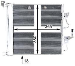 Skraplacz, klimatyzacja MAHLE AC376000P