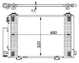 Skraplacz, klimatyzacja MAHLE AC385000S