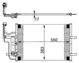 Skraplacz, klimatyzacja MAHLE AC386000S