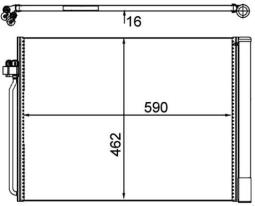 Skraplacz, klimatyzacja MAHLE AC405000P