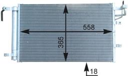 Skraplacz, klimatyzacja MAHLE AC431000P