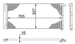 Skraplacz, klimatyzacja MAHLE AC425000S