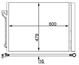 Skraplacz, klimatyzacja MAHLE AC463000S