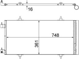 Skraplacz, klimatyzacja MAHLE AC465000S