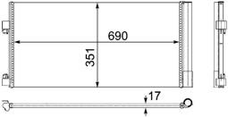 Skraplacz, klimatyzacja MAHLE AC486000P