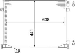 Skraplacz, klimatyzacja MAHLE AC528000S