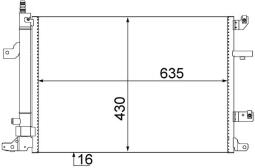 Skraplacz, klimatyzacja MAHLE AC497000S