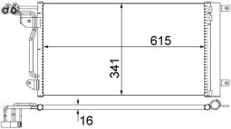 Skraplacz, klimatyzacja MAHLE AC566000S