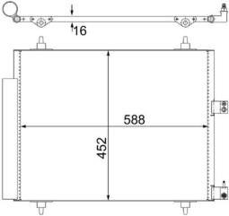 Skraplacz, klimatyzacja MAHLE AC515000S