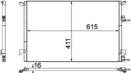 Skraplacz, klimatyzacja MAHLE AC589000P