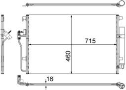 Skraplacz, klimatyzacja MAHLE AC553001S