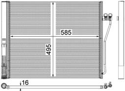 Skraplacz, klimatyzacja MAHLE AC568000P