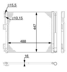 Skraplacz, klimatyzacja MAHLE AC570000S