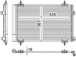 Skraplacz, klimatyzacja MAHLE AC587000P