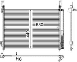 Skraplacz, klimatyzacja MAHLE AC588000P