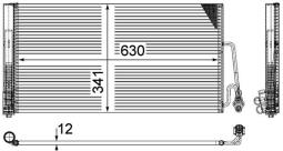 Skraplacz, klimatyzacja MAHLE AC590000P