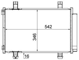 Skraplacz, klimatyzacja MAHLE AC611000S