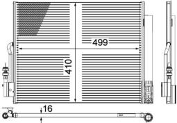 Skraplacz, klimatyzacja MAHLE AC596000P