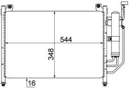 Skraplacz, klimatyzacja MAHLE AC608000S