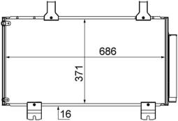 Skraplacz, klimatyzacja MAHLE AC610000S