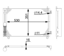 Skraplacz, klimatyzacja MAHLE AC664000S