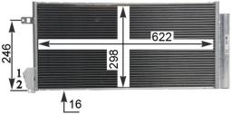 Skraplacz, klimatyzacja MAHLE AC634000P