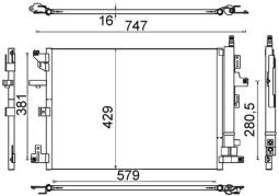 Skraplacz, klimatyzacja MAHLE AC635000S