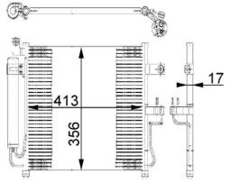 Skraplacz, klimatyzacja MAHLE AC677000S