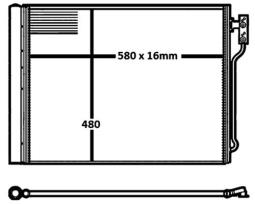 Skraplacz, klimatyzacja MAHLE AC655000S