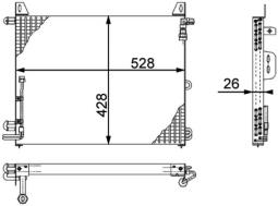 Skraplacz, klimatyzacja MAHLE AC656000P