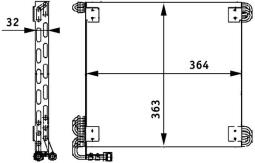 Skraplacz, klimatyzacja MAHLE AC660000P