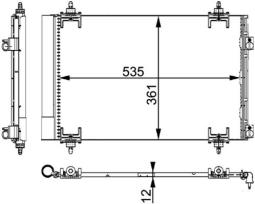 Skraplacz, klimatyzacja MAHLE AC667000P