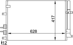 Skraplacz, klimatyzacja MAHLE AC696000P