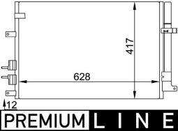 Skraplacz, klimatyzacja MAHLE AC696000P