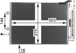 Skraplacz, klimatyzacja MAHLE AC721000P